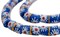 The Bead Chest Painted African Krobo Beads - Full Strand of Ghanaian Tribal Glass Beads for Necklace or Jewelry Making (Southwest)